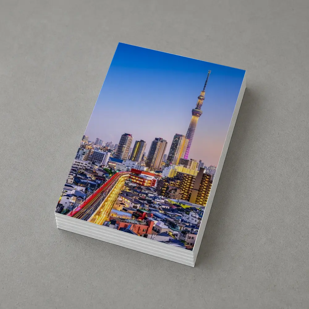 Tokyo Skytree Tower City Skyline Dusk – Postcards