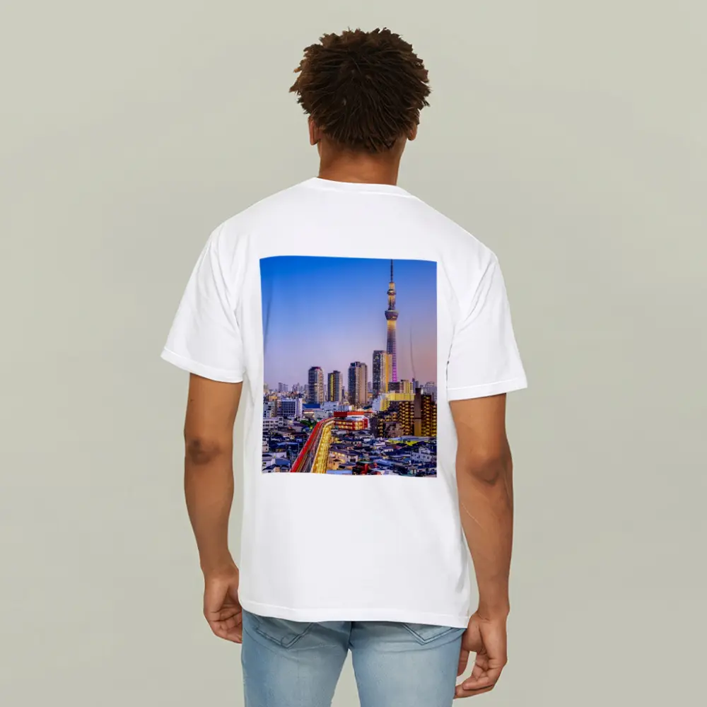 Tokyo Skytree Tower City Skyline Dusk – T-Shirts