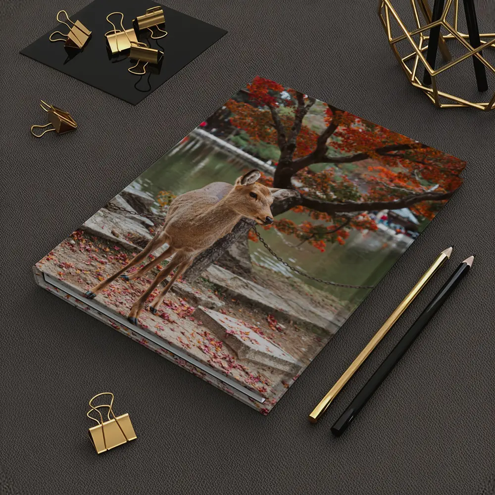 Sika Deer by Autumn Lake Japan – Notebooks