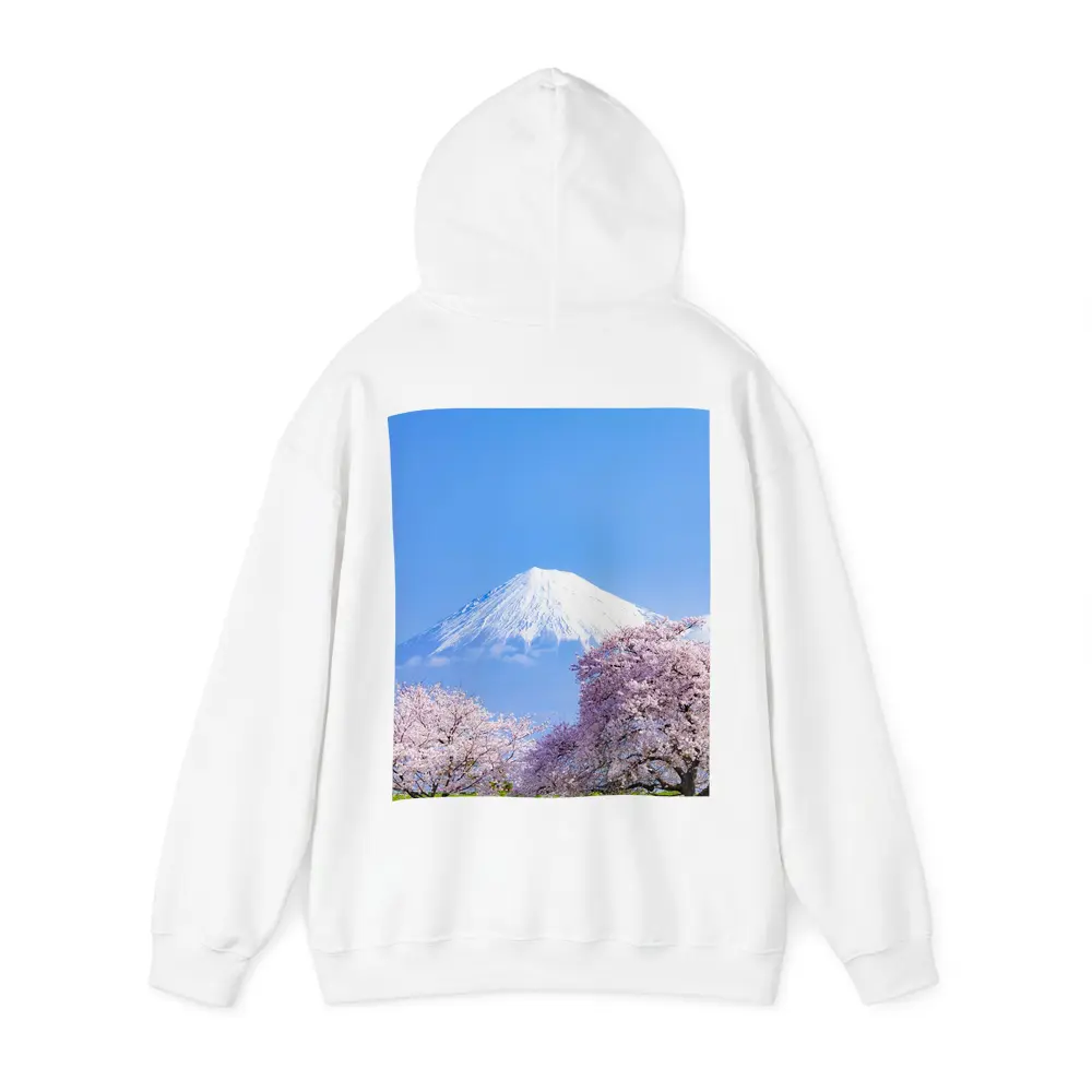 Mount Fuji Cherry Blossoms Blue Sky Japan – Hoodies