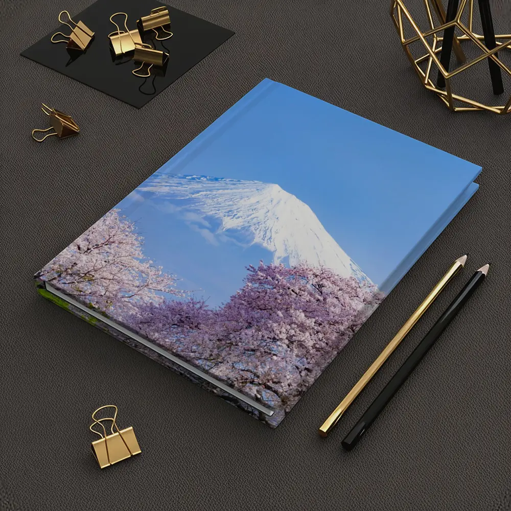 Mount Fuji Cherry Blossoms Blue Sky Japan – Notebooks
