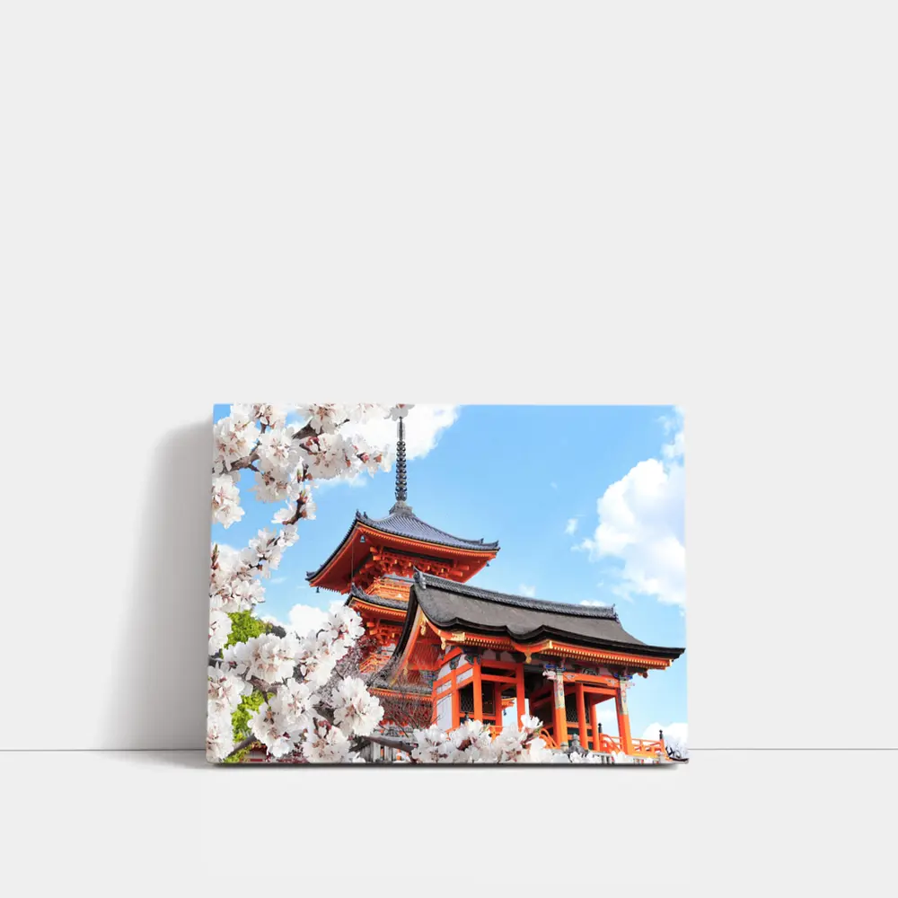 Kiyomizu Temple Cherry Blossoms Kyoto Japan – Wall Art
