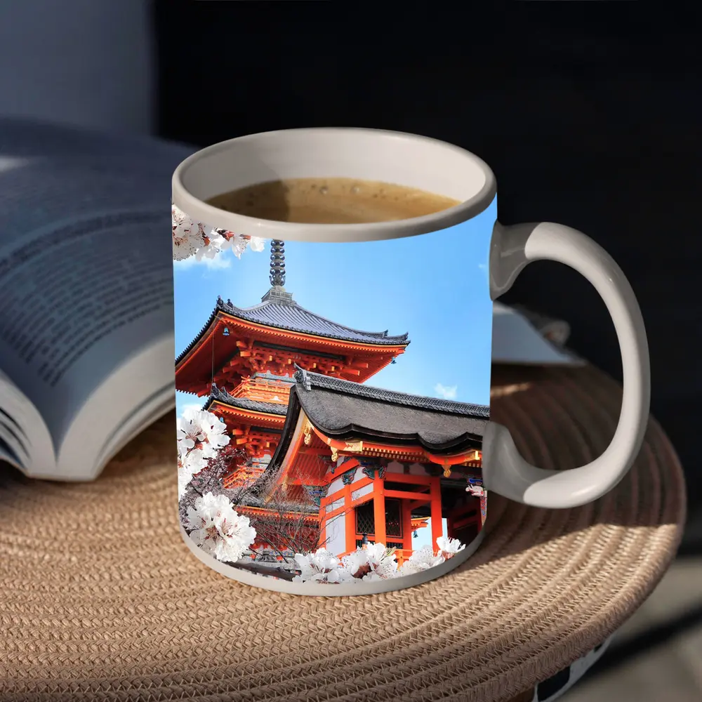 Kiyomizu Temple Cherry Blossoms Kyoto Japan – Mugs
