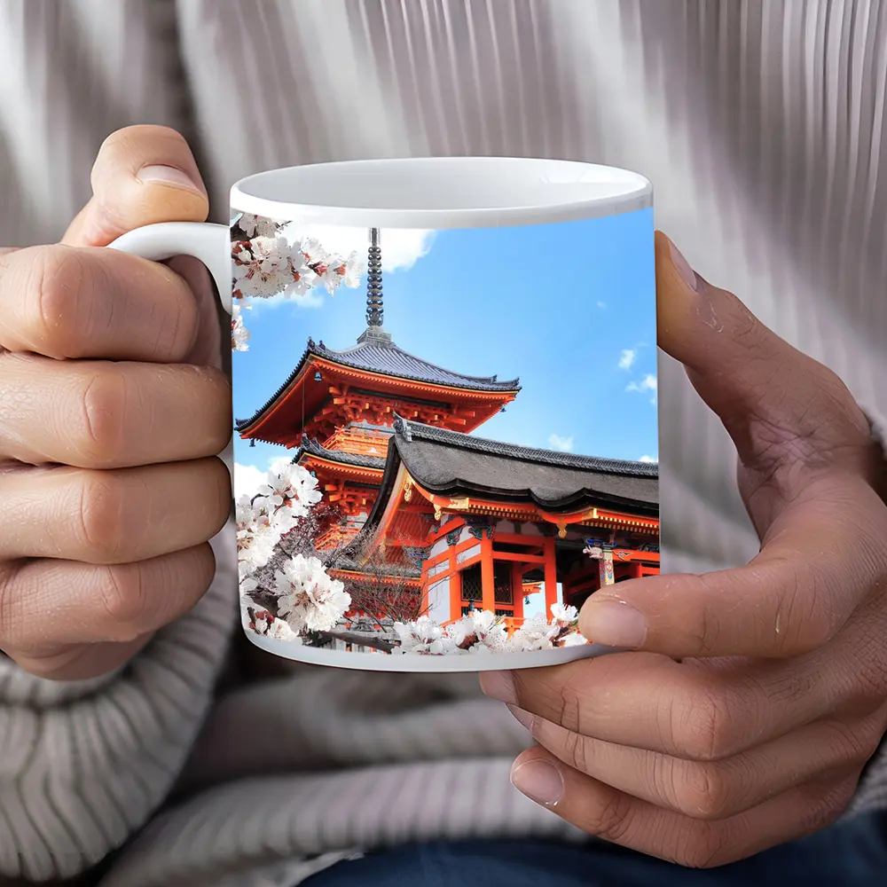Kiyomizu Temple Cherry Blossoms Kyoto Japan – Mugs