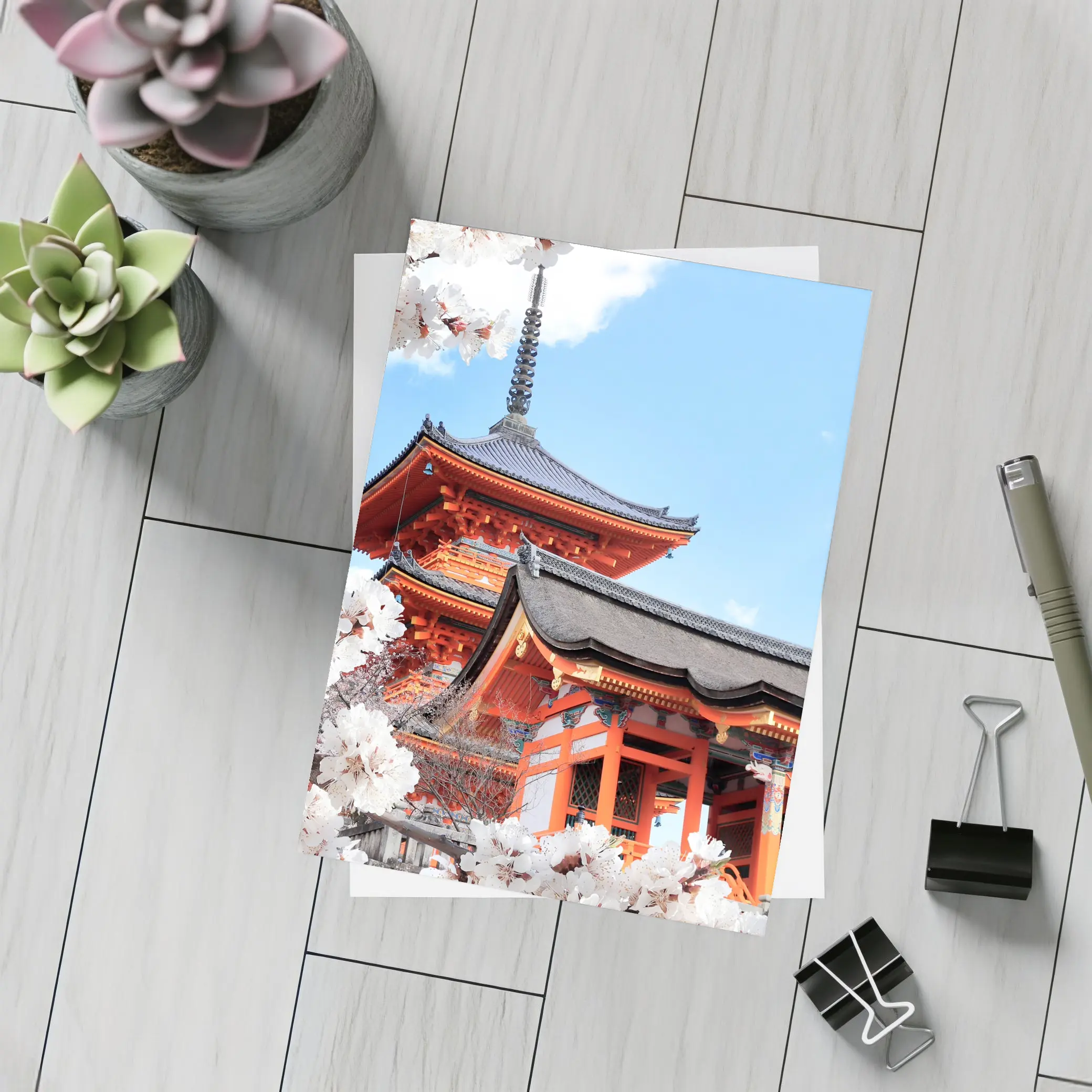 Kiyomizu Temple Cherry Blossoms Kyoto Japan – Postcards
