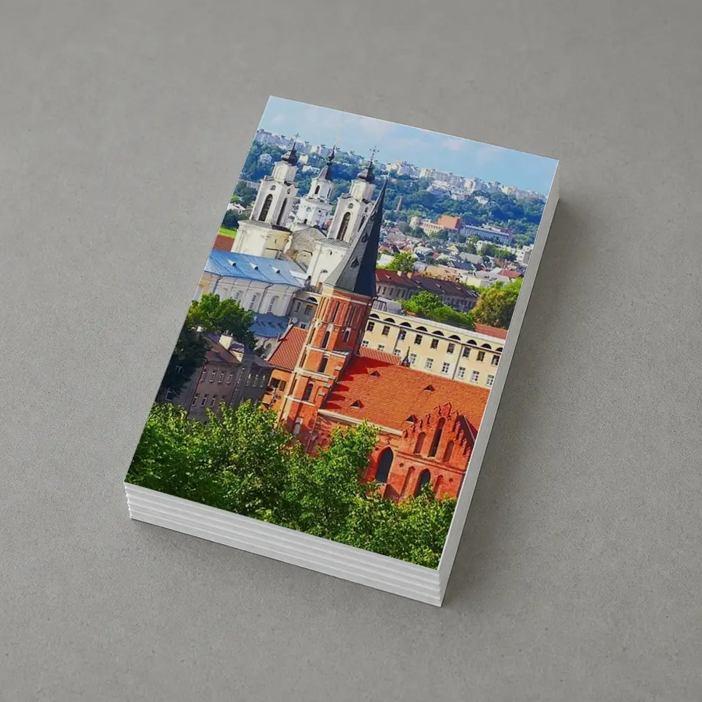 Kaunas Old Town Churches Aerial City View – Postcards