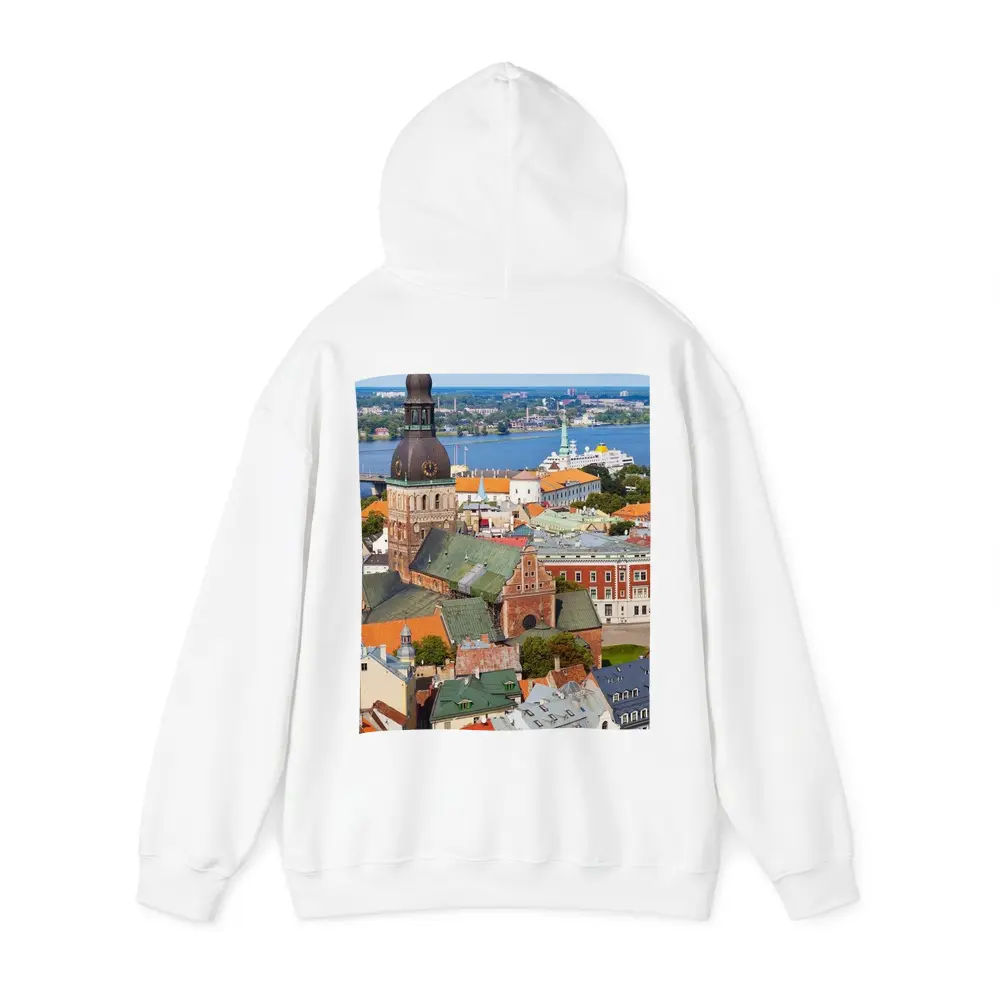 Riga Old Town Cathedral River View – Hoodies