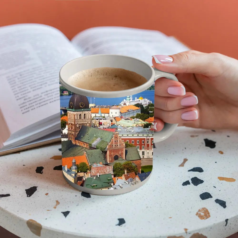 Riga Old Town Cathedral River View – Mugs