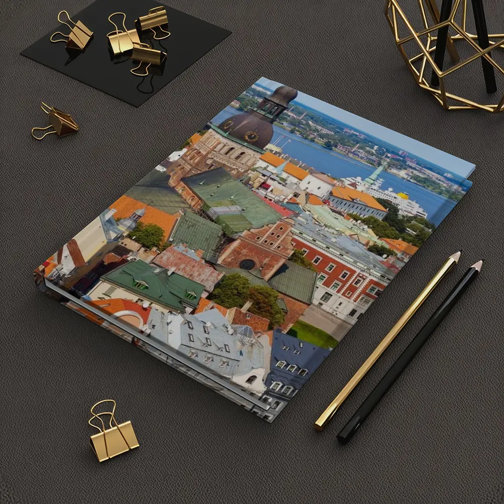 Riga Old Town Cathedral River View – Notebooks
