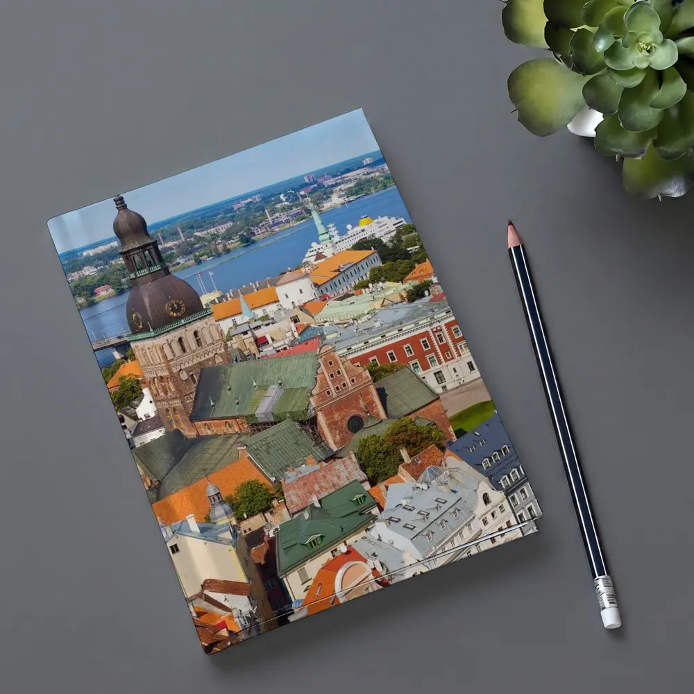 Riga Old Town Cathedral River View – Notebooks