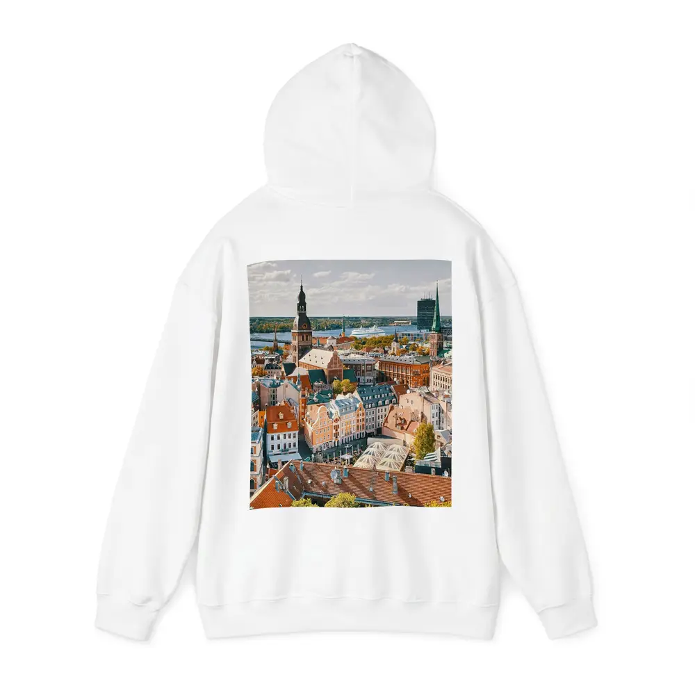 Riga Old Town Aerial View Latvia – Hoodies