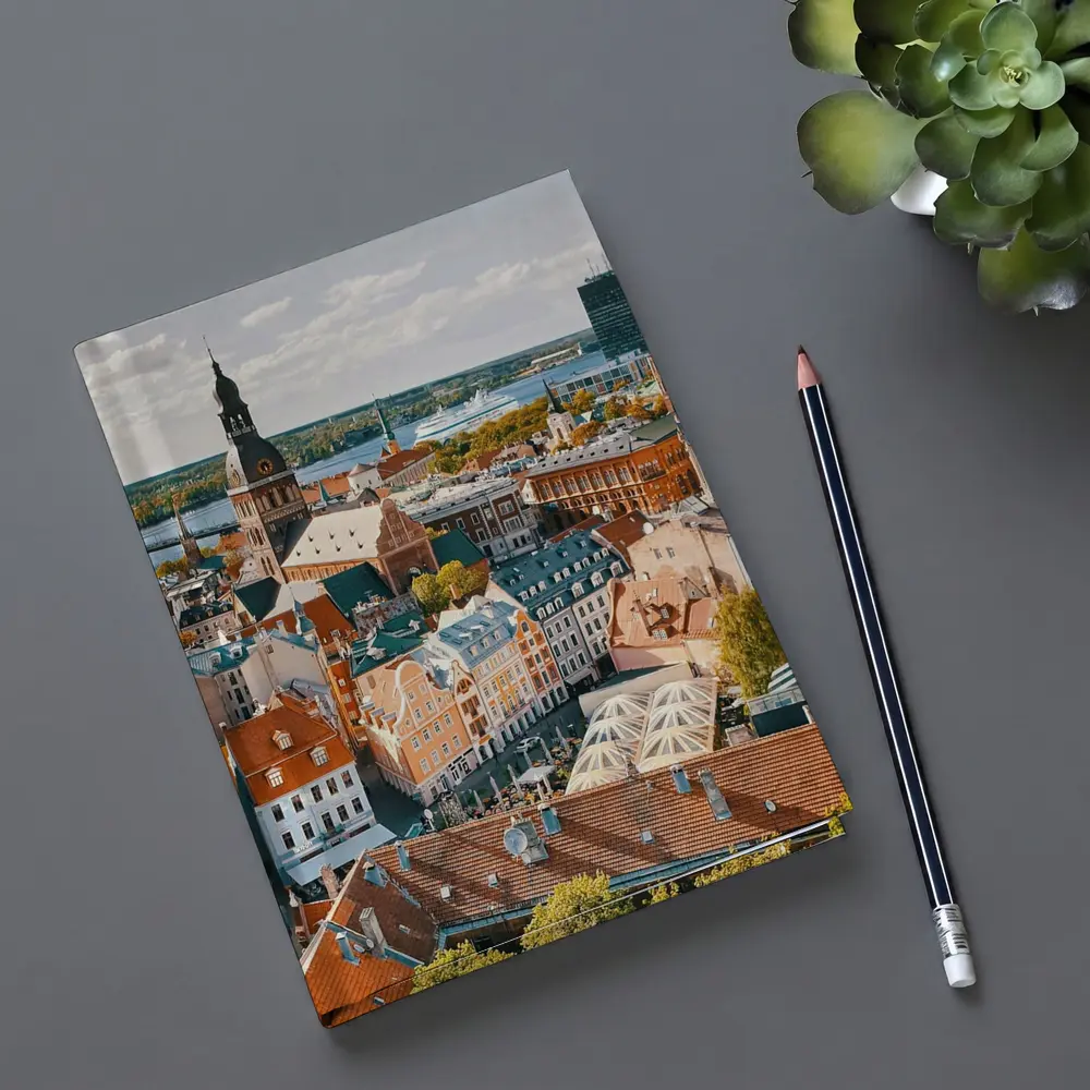 Riga Old Town Aerial View Latvia – Notebooks