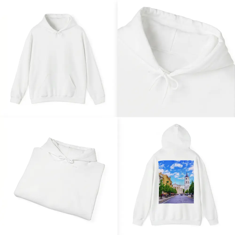 Vilnius Cathedral Bell Tower Old Town Street – Hoodies