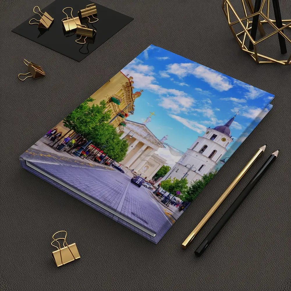 Vilnius Cathedral Bell Tower Old Town Street – Notebooks