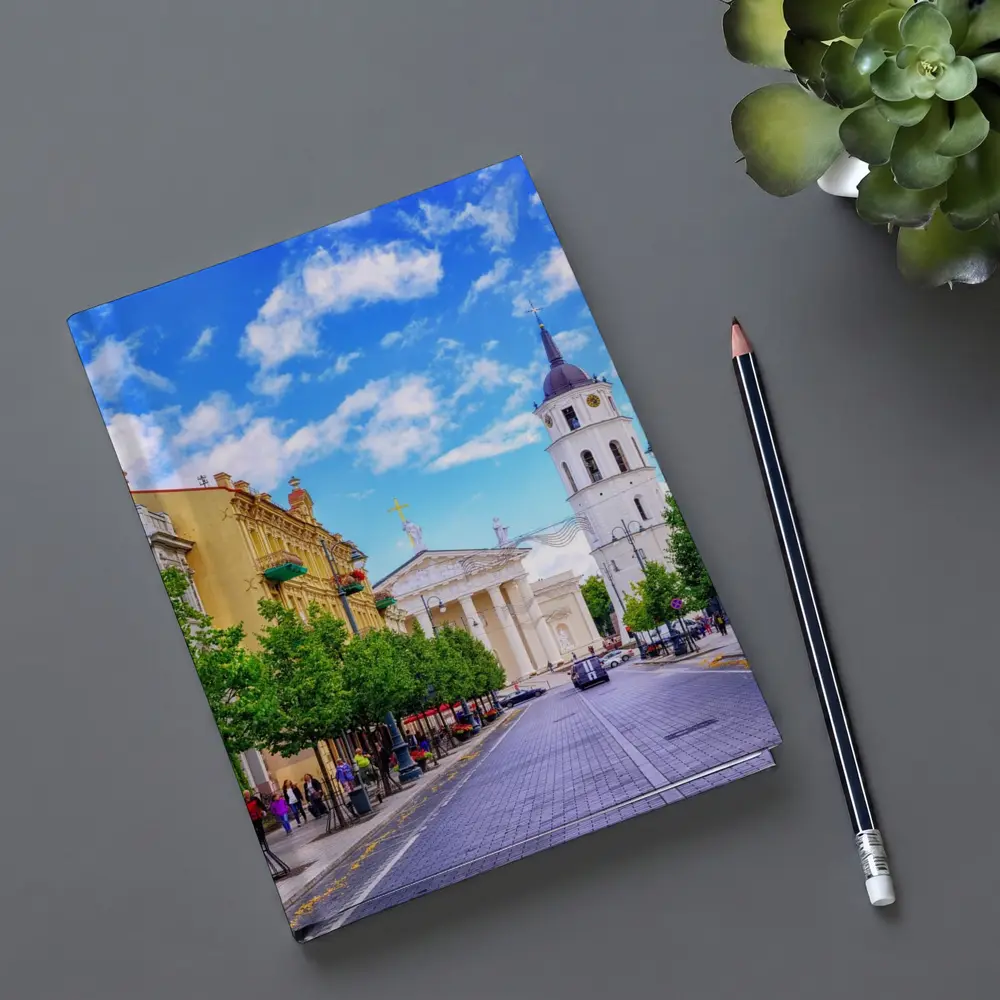Vilnius Cathedral Bell Tower Old Town Street – Notebooks