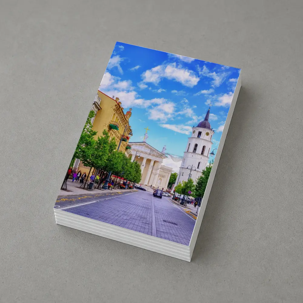 Vilnius Cathedral Bell Tower Old Town Street – Postcards