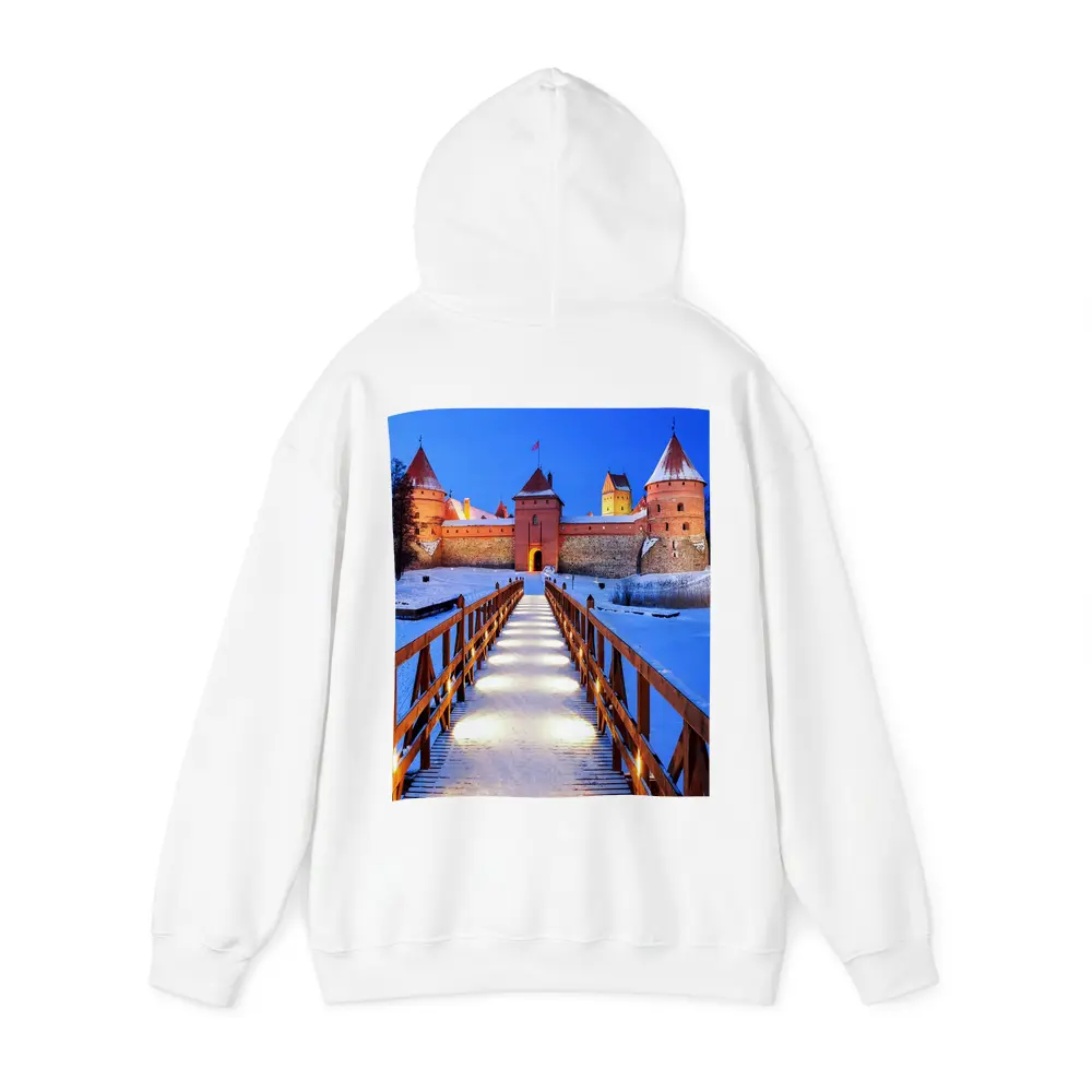 Trakai Island Castle Snow Winter Night – Hoodies