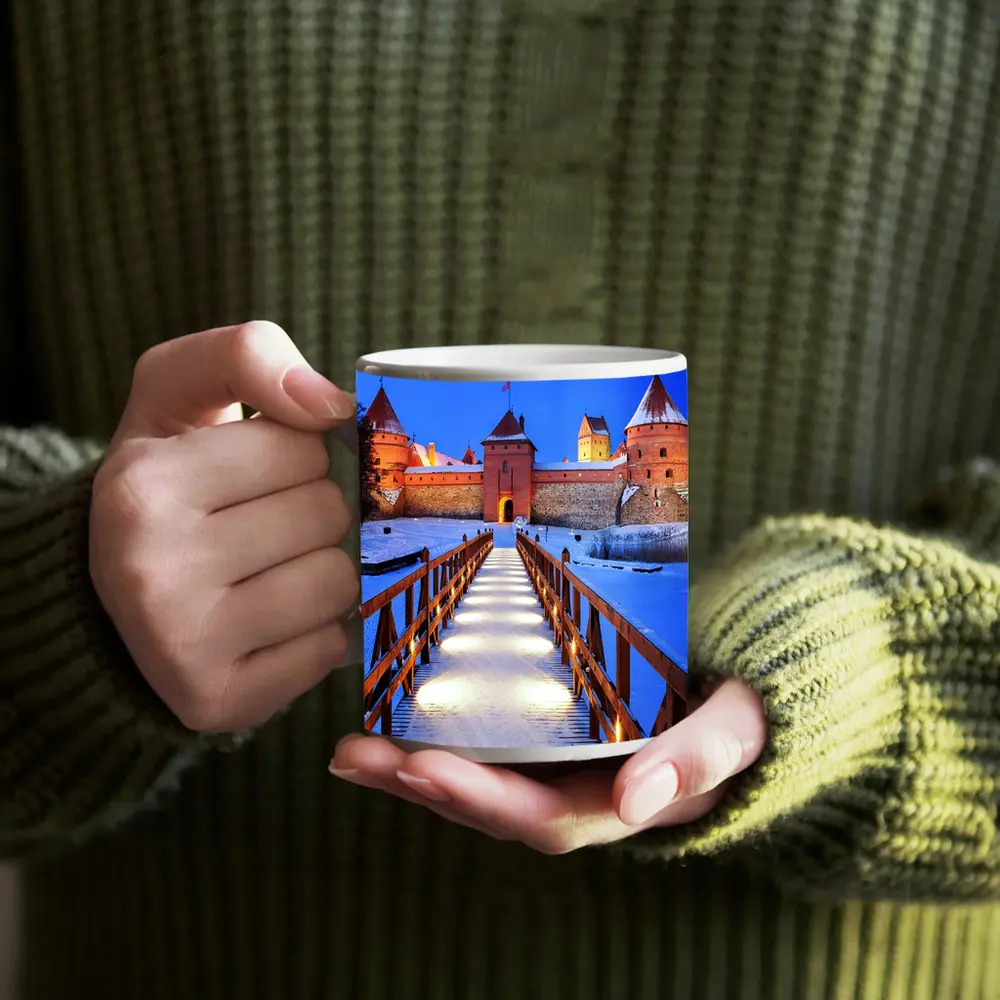 Trakai Island Castle Snow Winter Night – Mugs