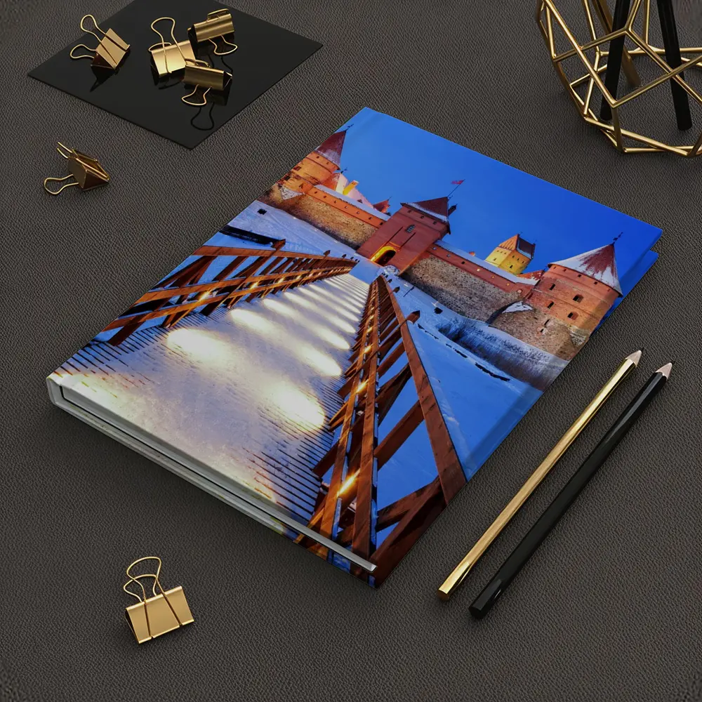 Trakai Island Castle Snow Winter Night – Notebooks