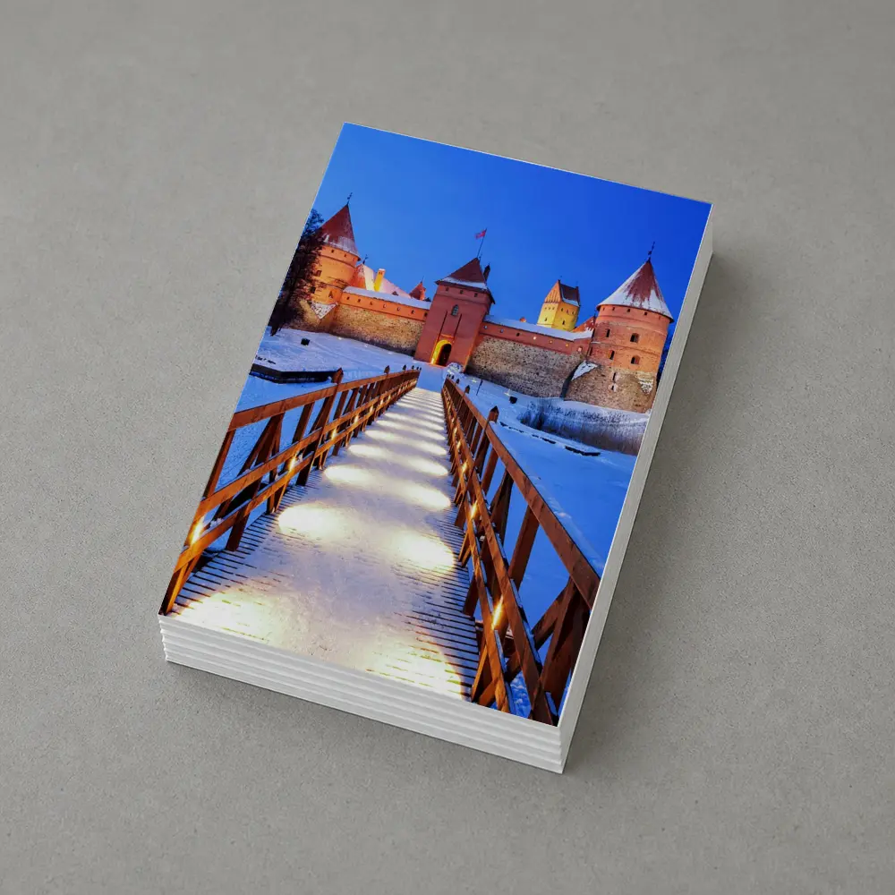 Trakai Island Castle Snow Winter Night – Postcards