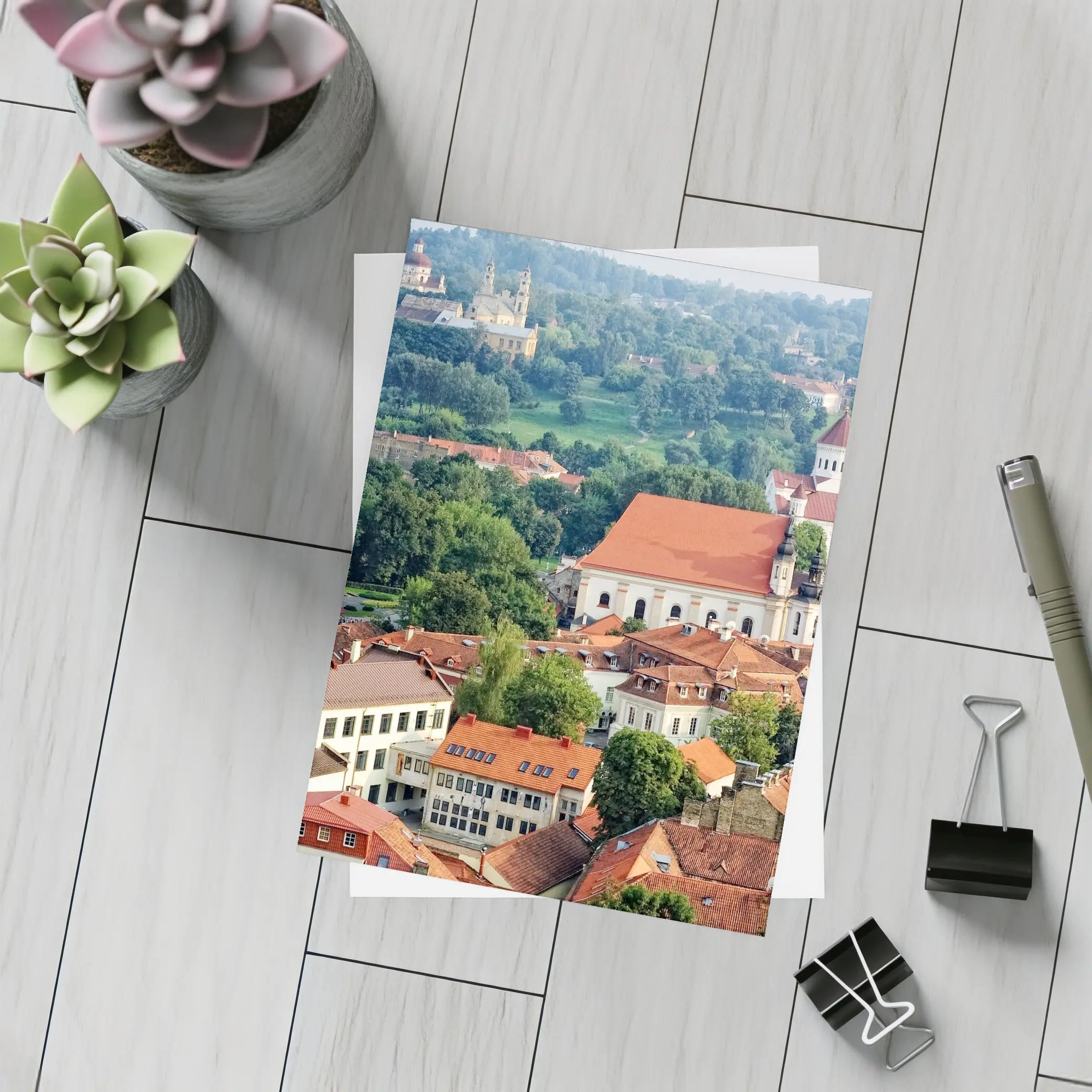 Vilnius Old Town Aerial View Lithuania – Postcards