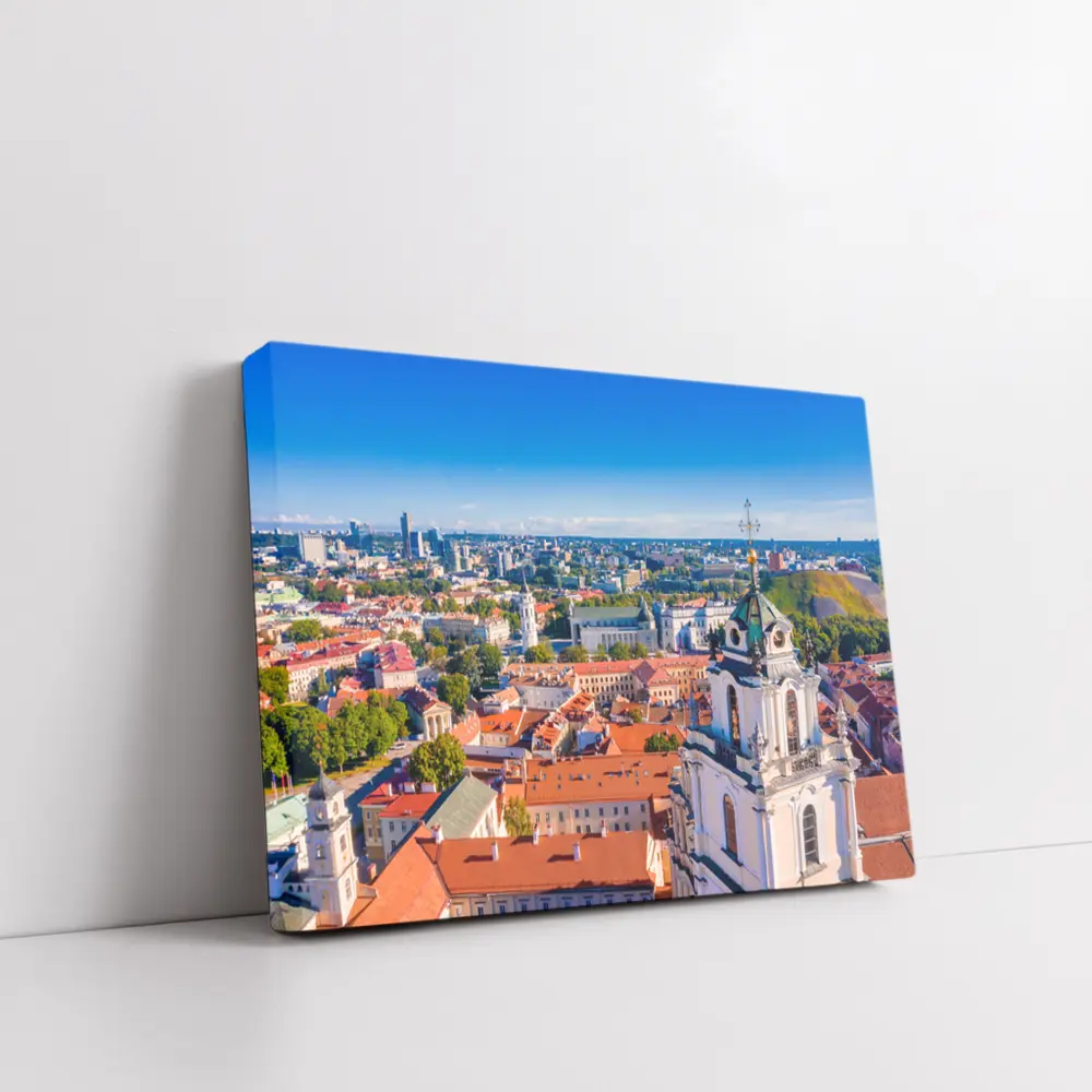Vilnius Old Town Aerial City View – Wall Art