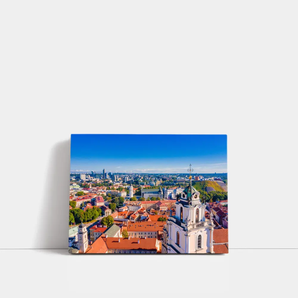 Vilnius Old Town Aerial City View – Wall Art