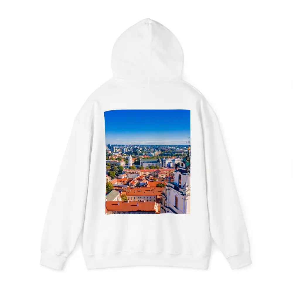 Vilnius Old Town Aerial City View – Hoodies