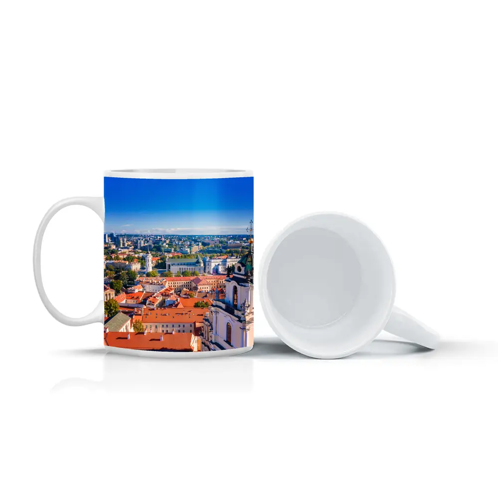 Vilnius Old Town Aerial City View – Mugs