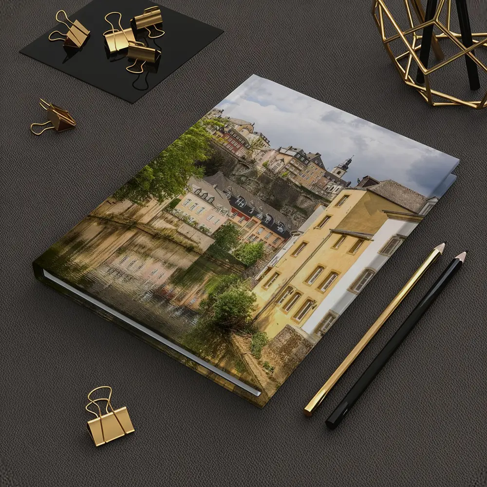 Luxembourg City Old Town River View – Notebooks