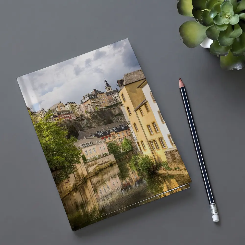 Luxembourg City Old Town River View – Notebooks