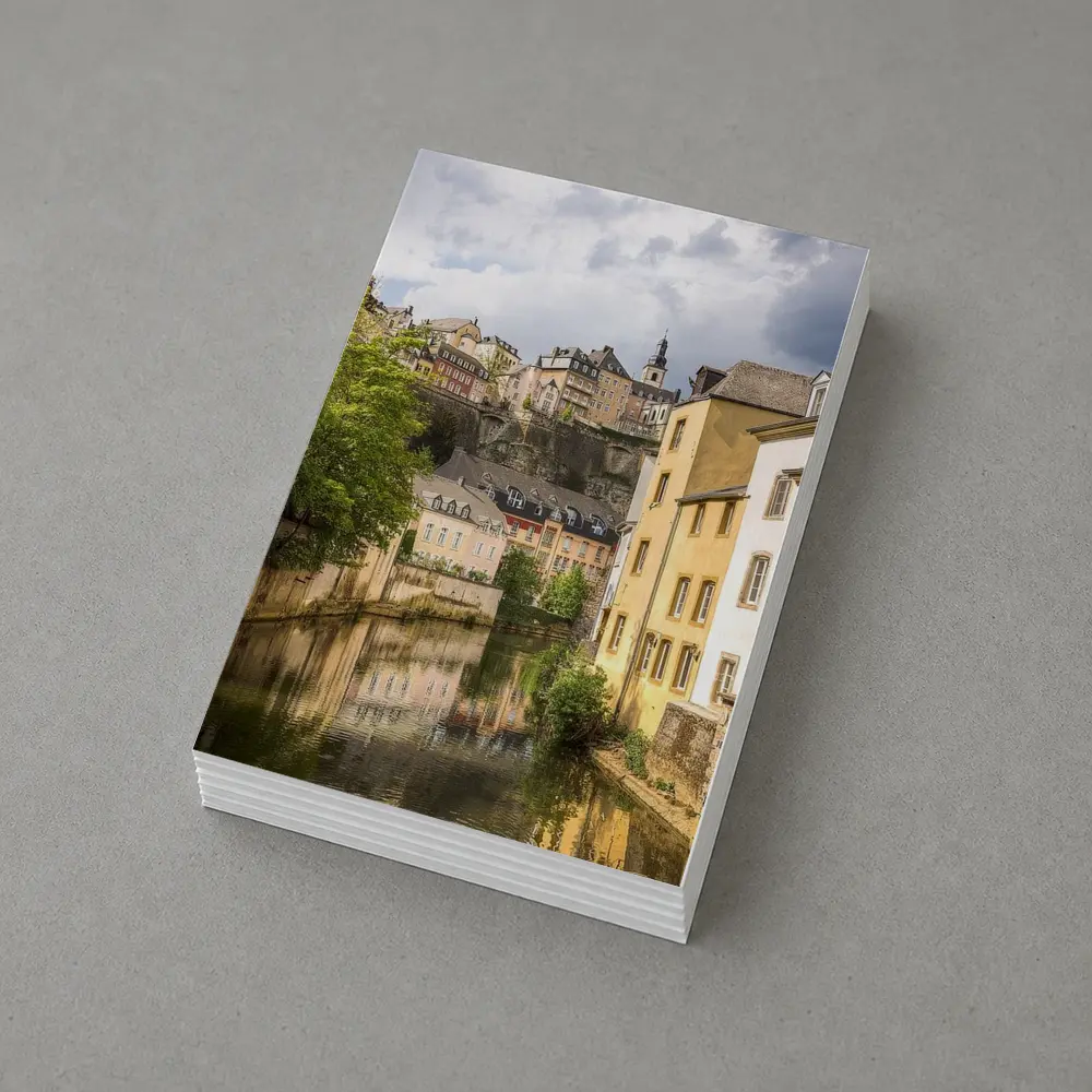 Luxembourg City Old Town River View – Postcards
