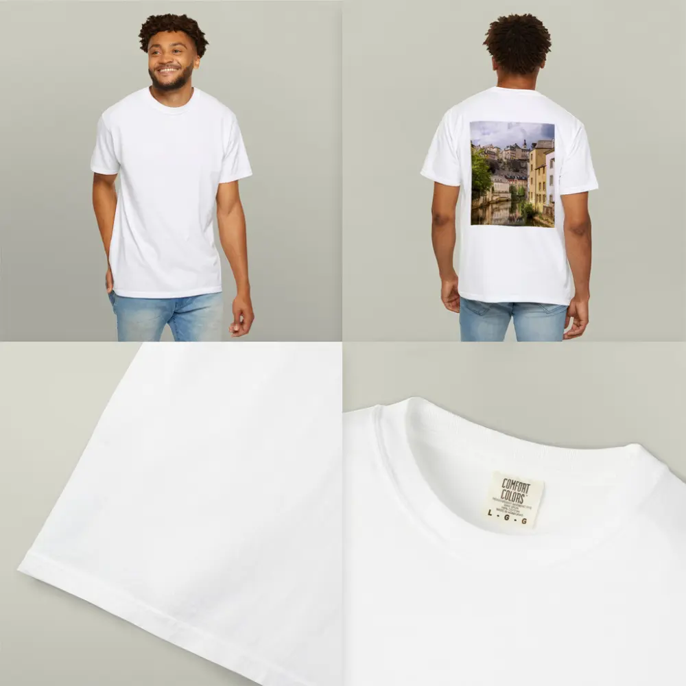 Luxembourg City Old Town River View – T-Shirts
