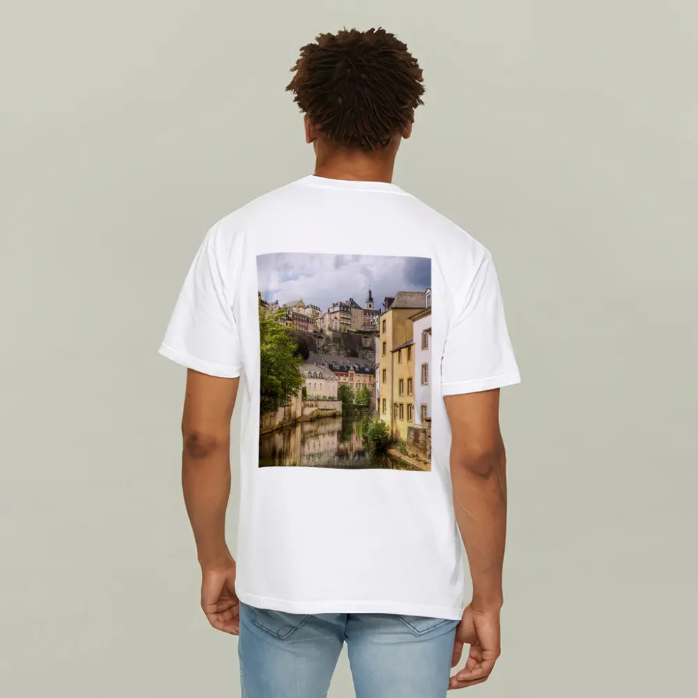 Luxembourg City Old Town River View – T-Shirts