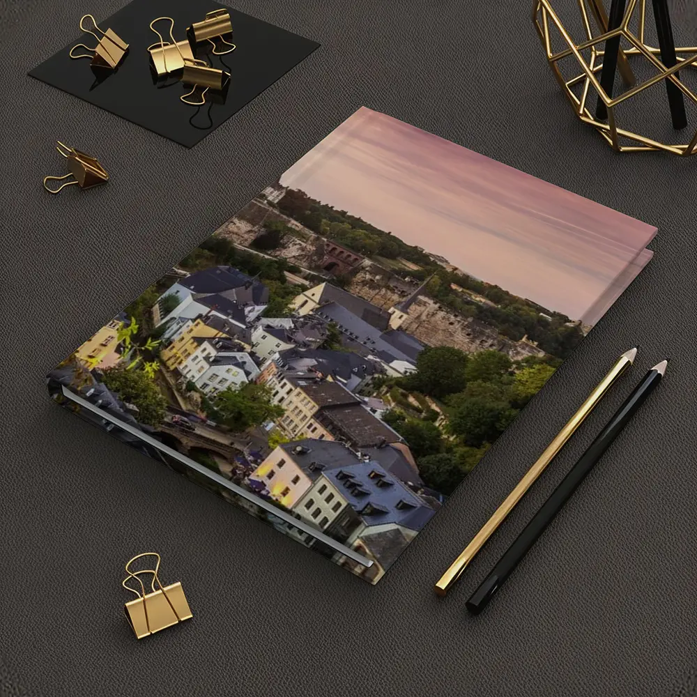 Luxembourg City Skyline At Sunset – Notebooks