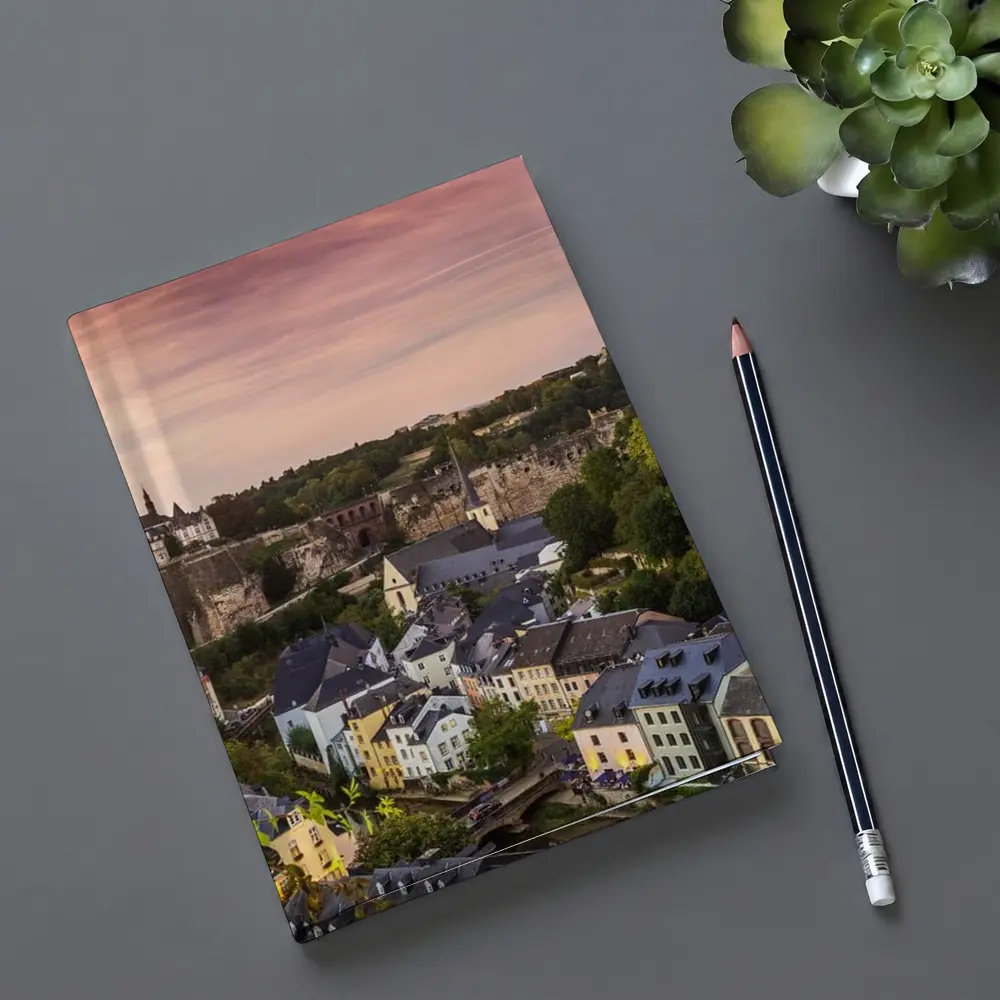 Luxembourg City Skyline At Sunset – Notebooks