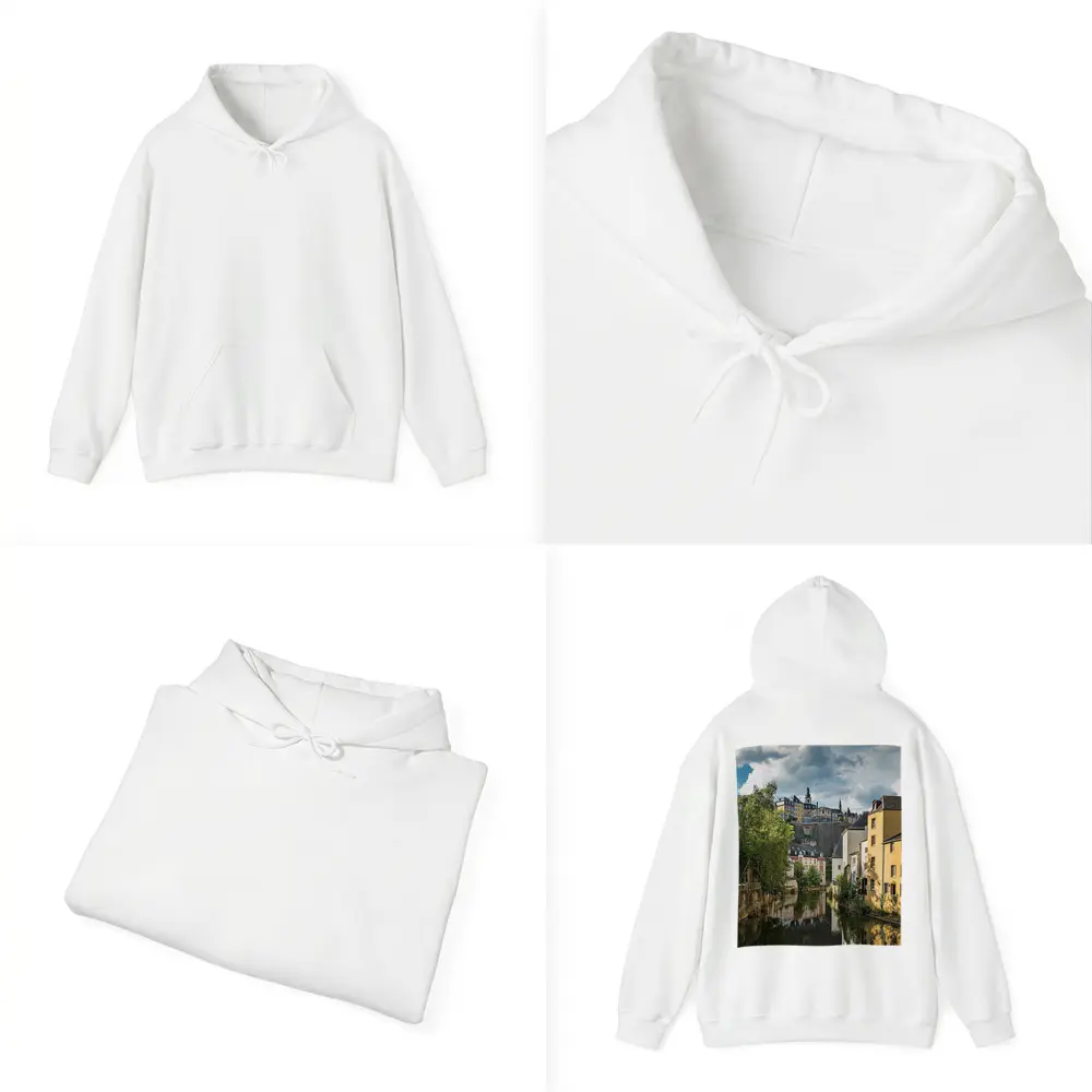 Luxembourg City Canal Old Town View – Hoodies