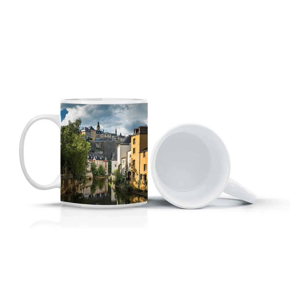 Luxembourg City Canal Old Town View – Mugs