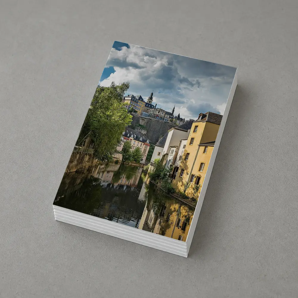 Luxembourg City Canal Old Town View – Postcards