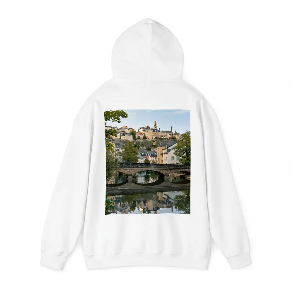 Luxembourg City Old Town Bridge Reflection – Hoodies