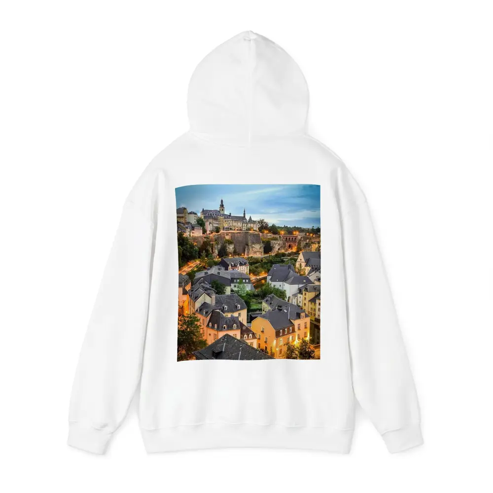Luxembourg City Old Town Evening Cityscape – Hoodies