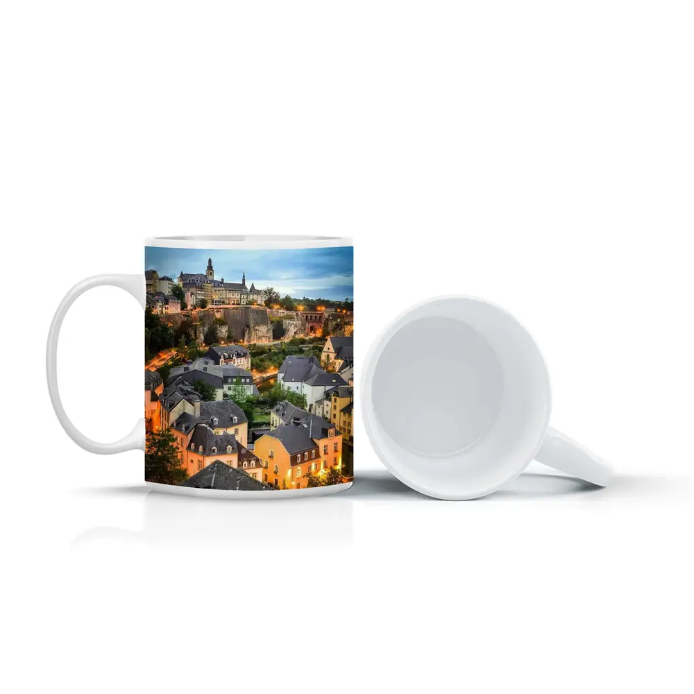 Luxembourg City Old Town Evening Cityscape – Mugs