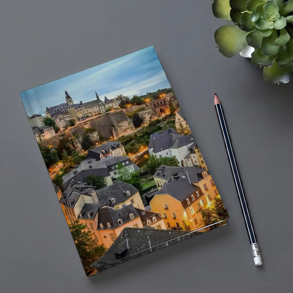 Luxembourg City Old Town Evening Cityscape – Notebooks