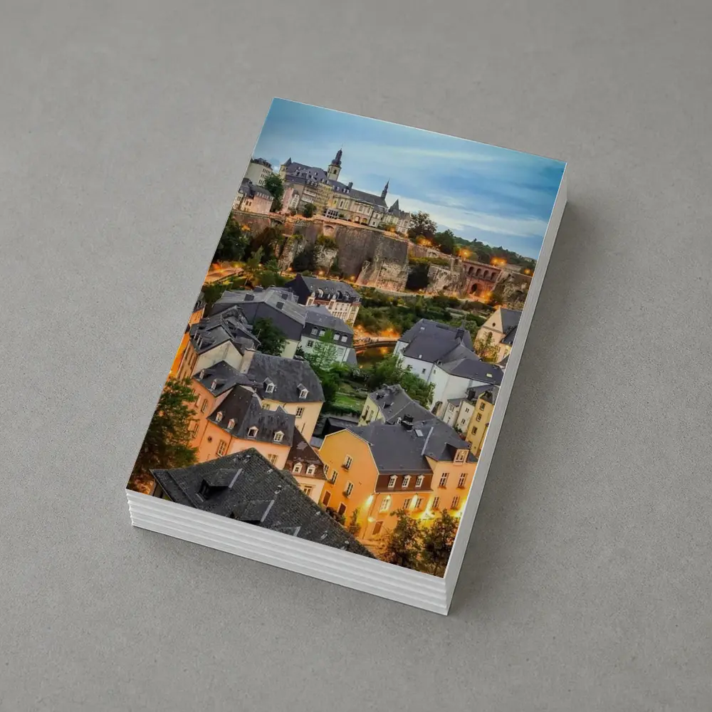 Luxembourg City Old Town Evening Cityscape – Postcards