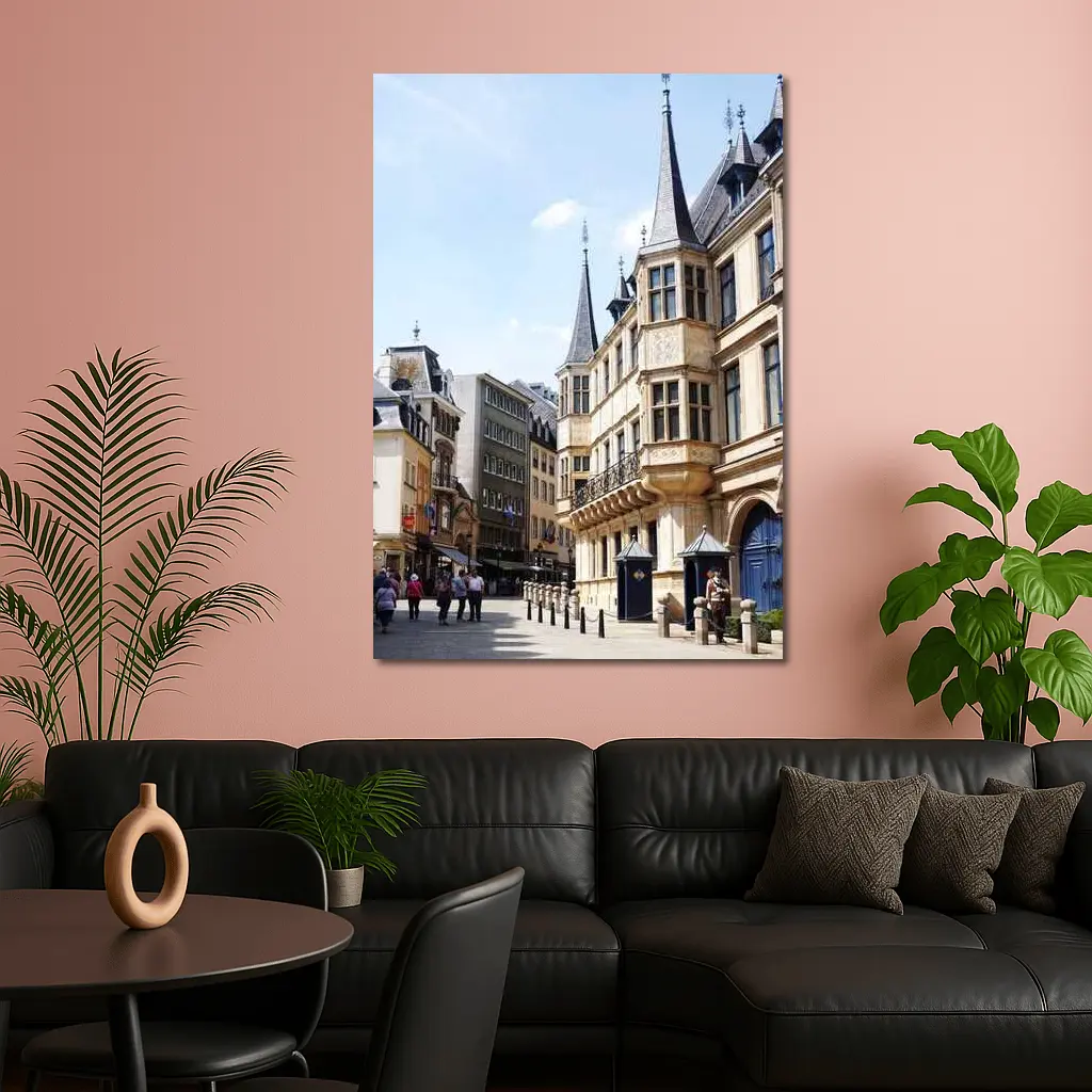 Grand Ducal Palace Luxembourg City Street – Wall Art