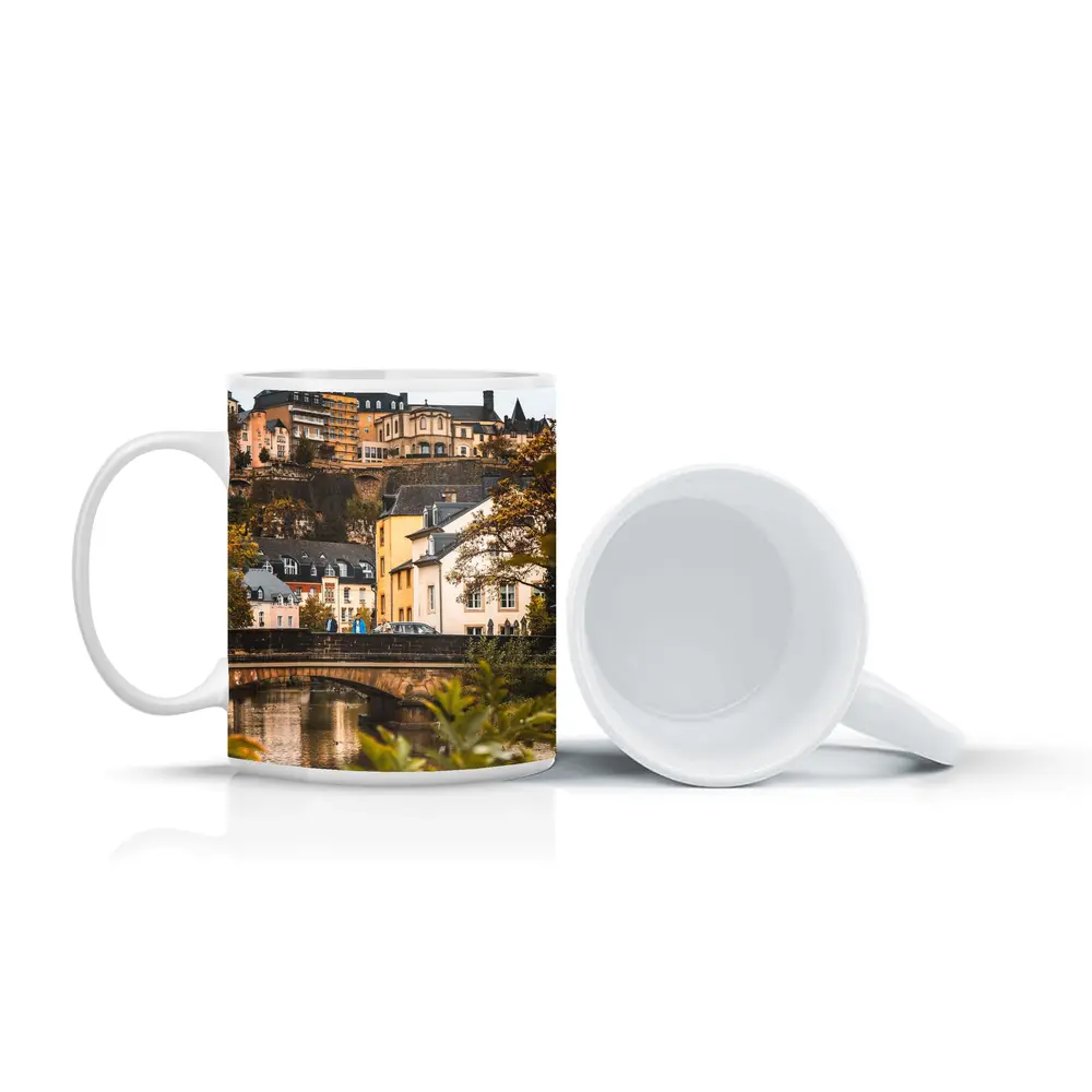Luxembourg City Old Town Bridge View – Mugs