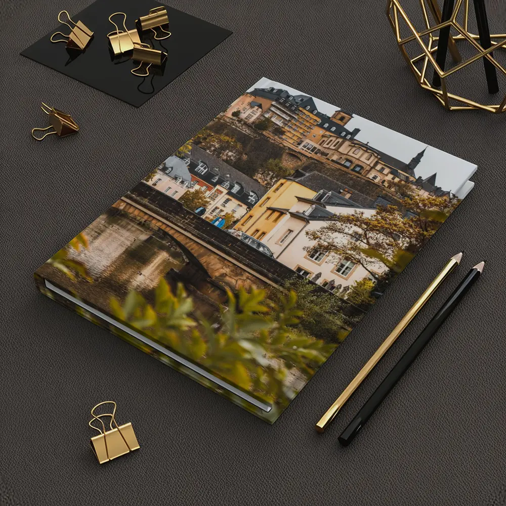 Luxembourg City Old Town Bridge View – Notebooks