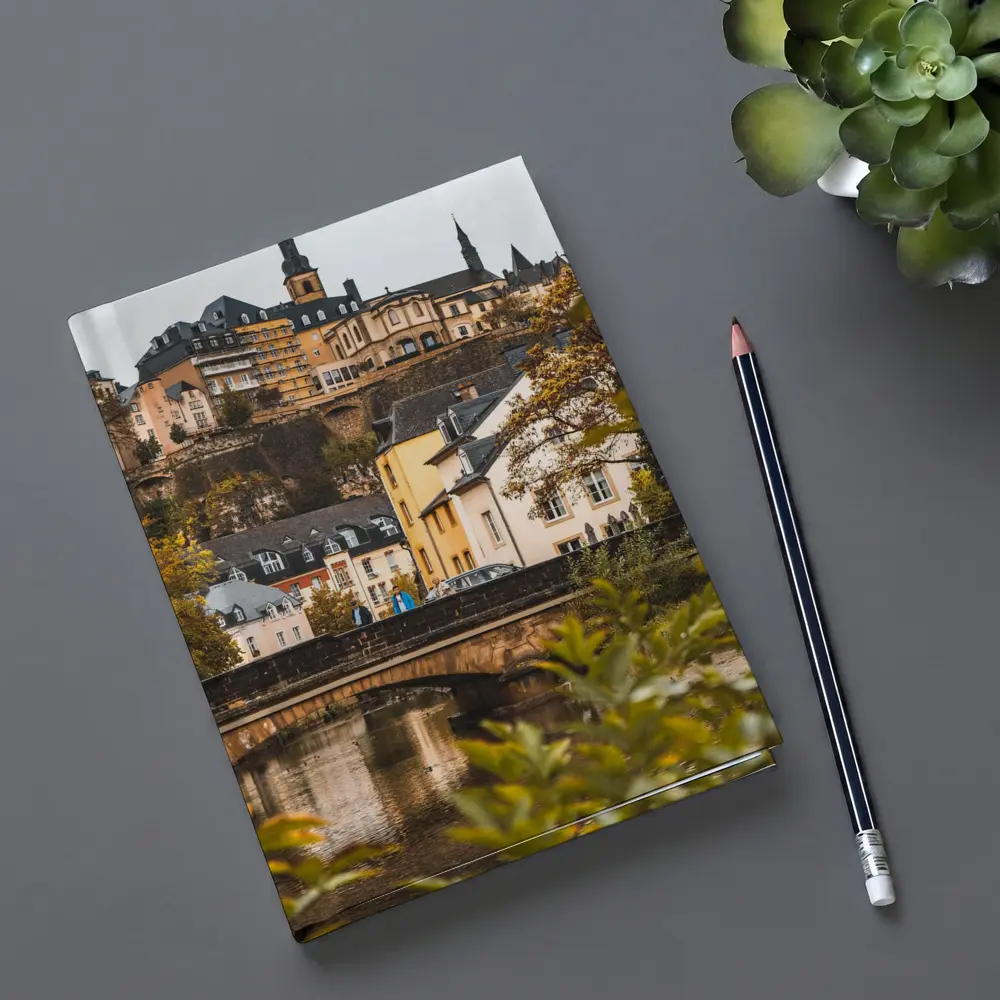 Luxembourg City Old Town Bridge View – Notebooks