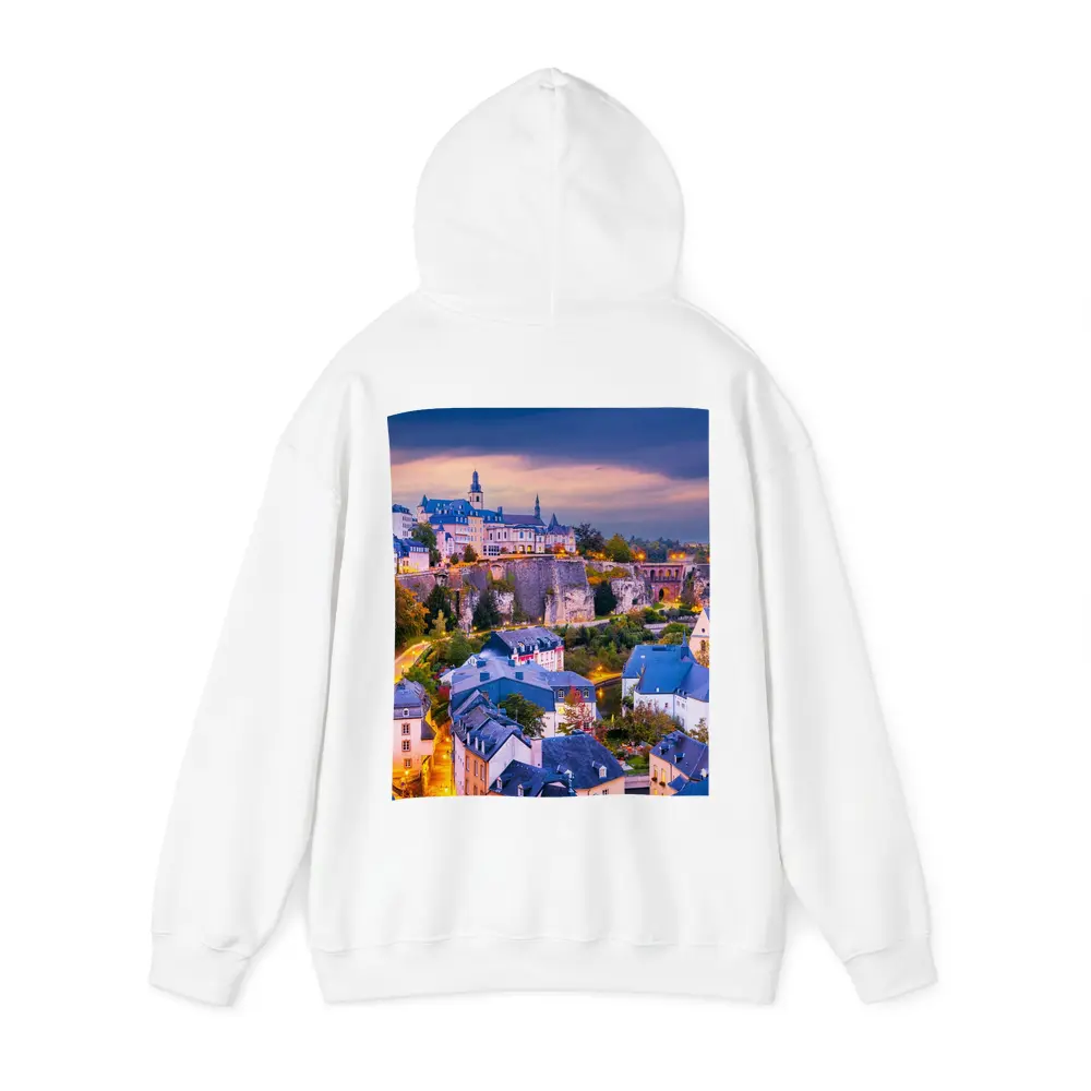 Luxembourg City Old Town at Dusk – Hoodies