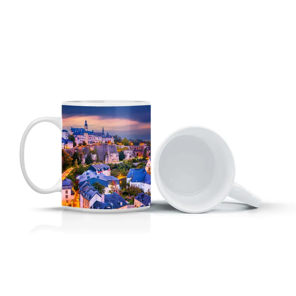 Luxembourg City Old Town at Dusk – Mugs